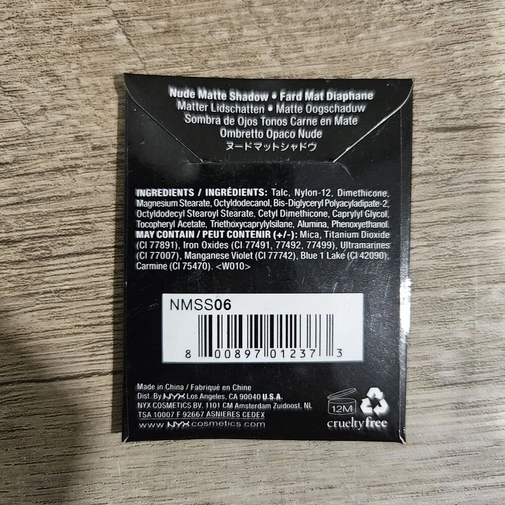 LOT OF 4 NYX Nude Matte Eye Shadow Refill - Sealed NMS06 Voyuer Blue